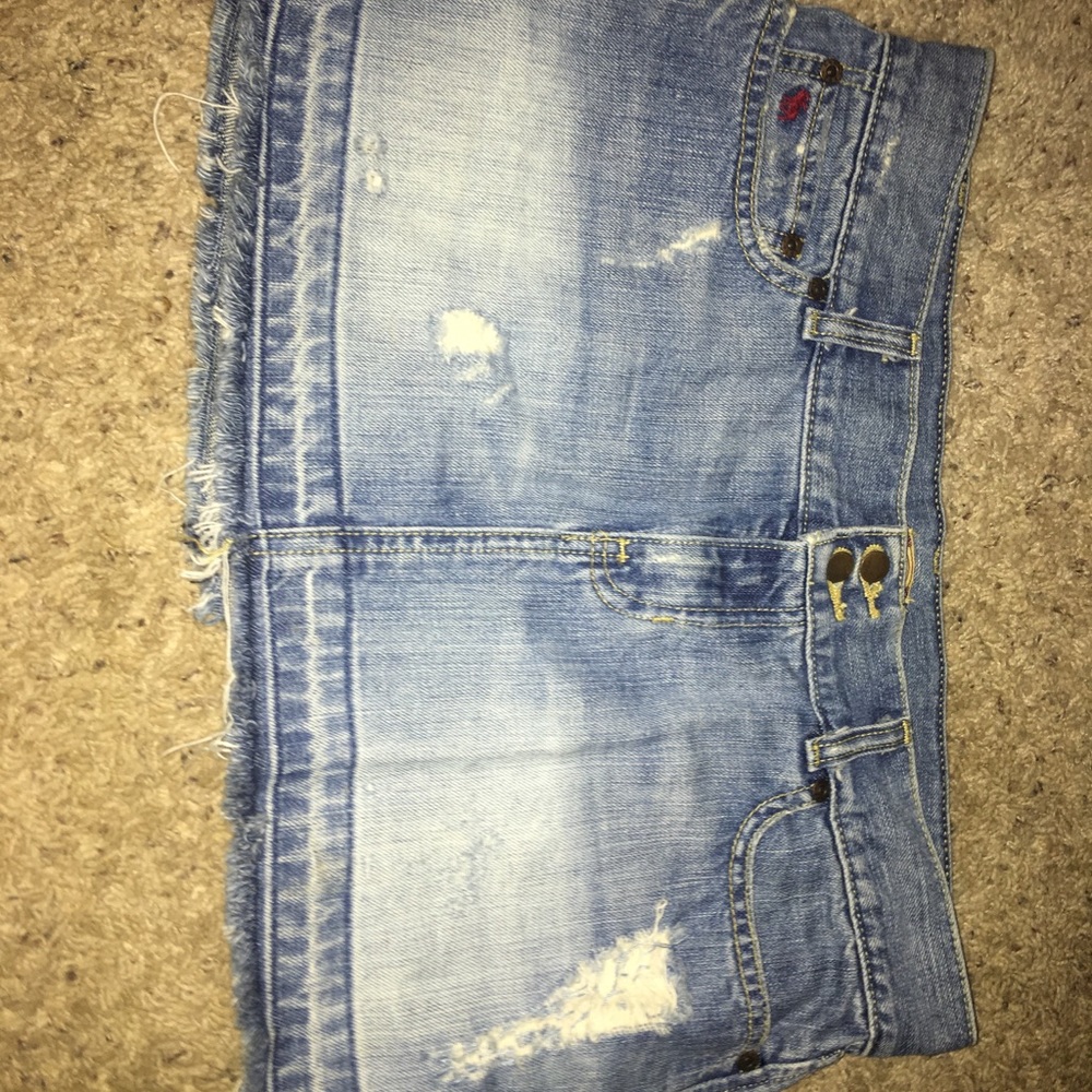 A&F Jean Skirt